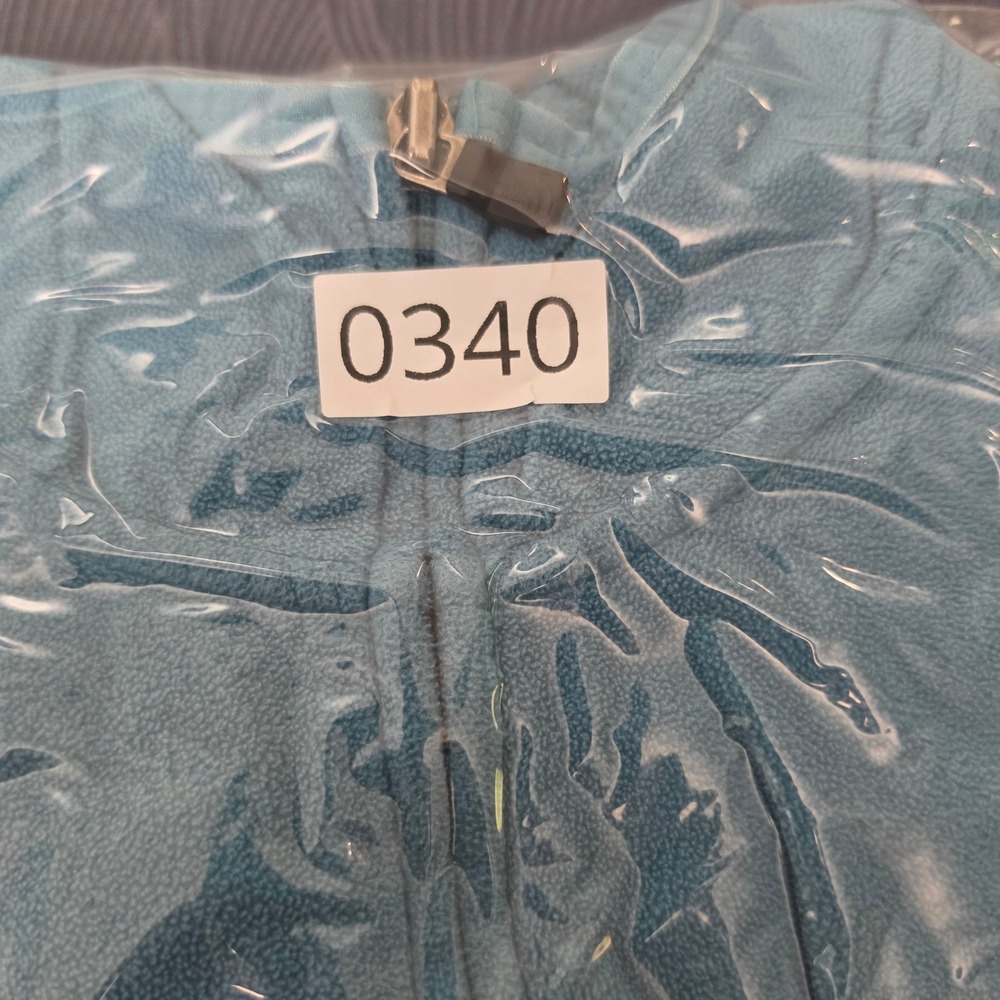 The North Face TKA 100 Fleece Hoodie Womens XL Blue Excellent Thumbholes Zip Up - Picture 8 of 14
